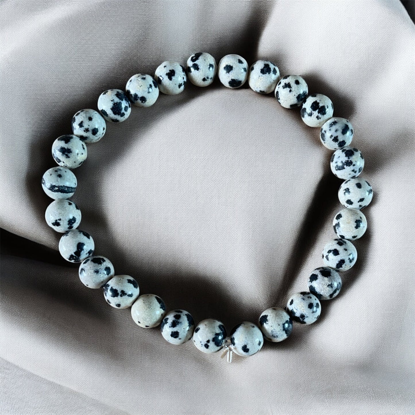Bracelet Jaspe dalmatien