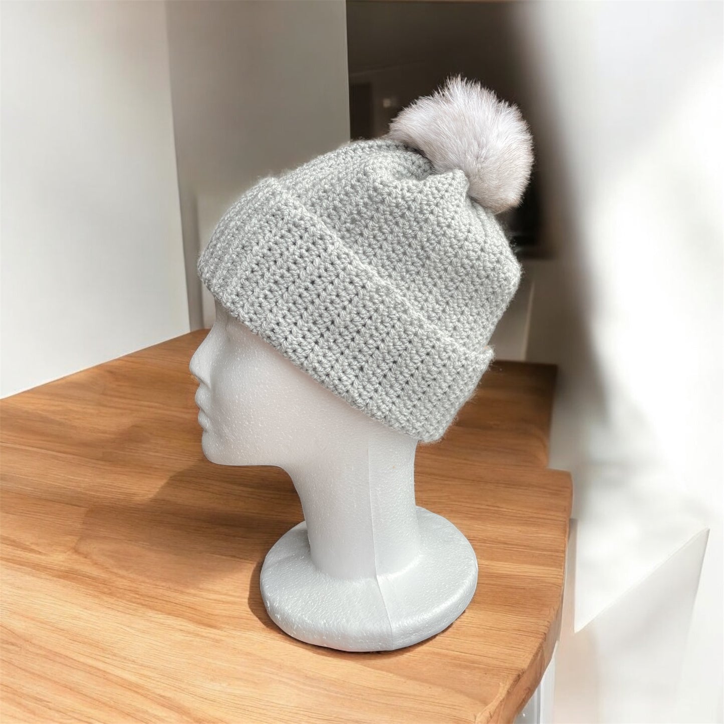 Bonnet gris clair