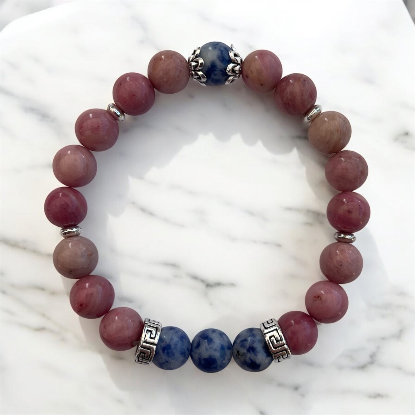 Bracelet Rhodonite et Sodalite