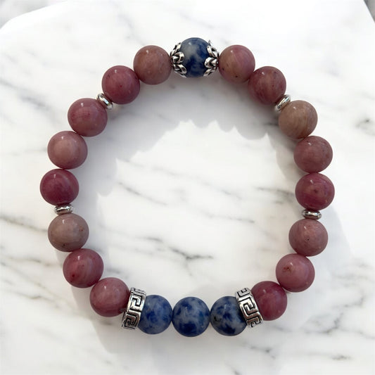 Bracelet Rhodonite et Sodalite